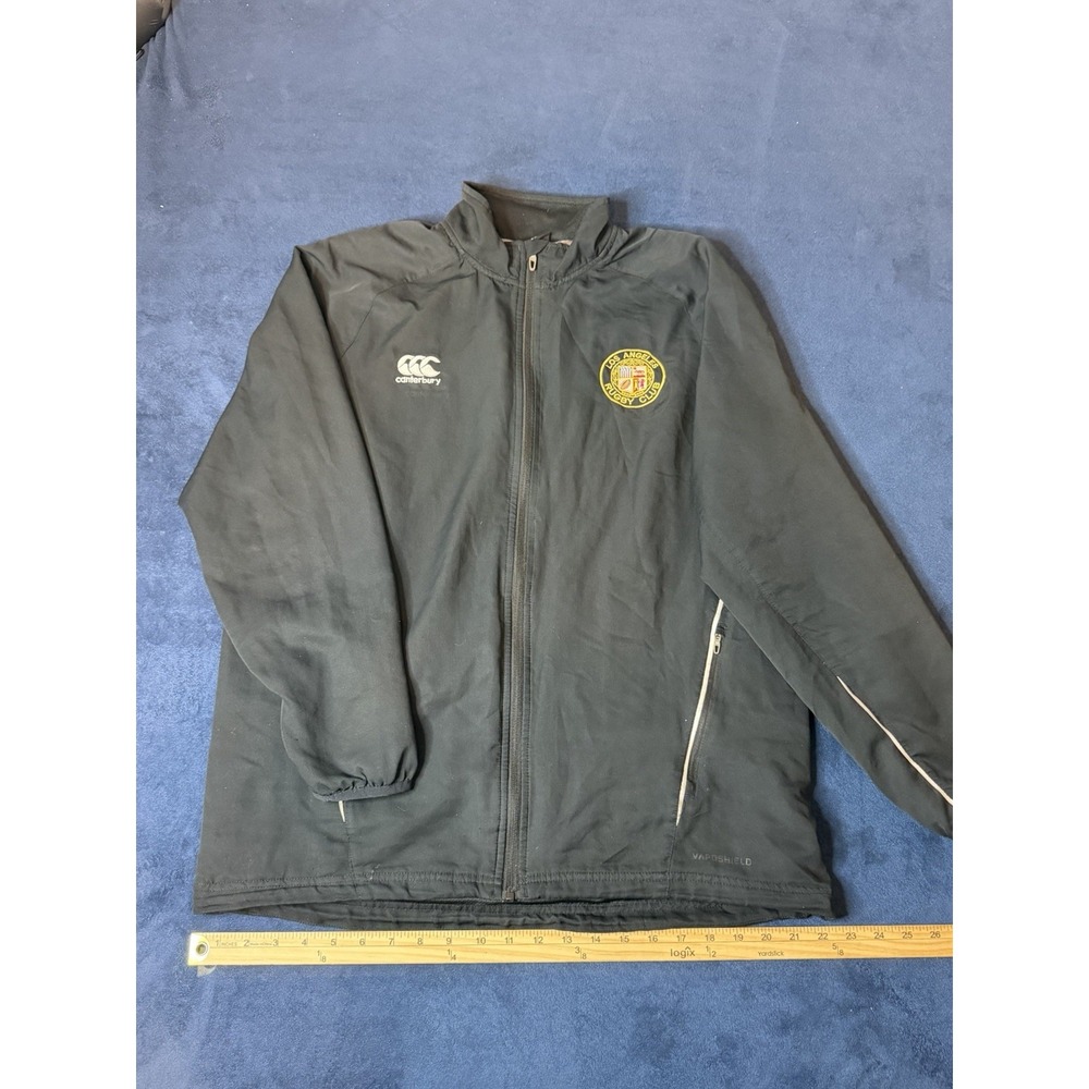 Canterbury Los Angeles Rugby Club Track Jacket Mens XL Mesh Black Vaposhield